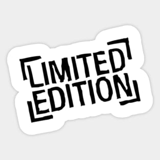 limited edition black Sticker